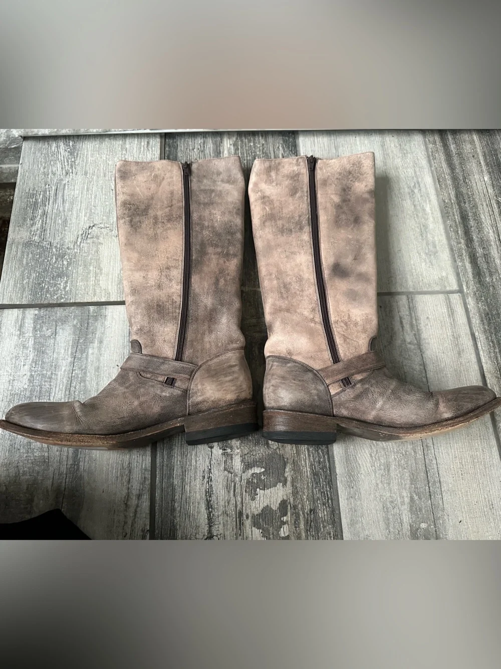 MIZ MOOZ Leather Western Ankle Booties Size 9